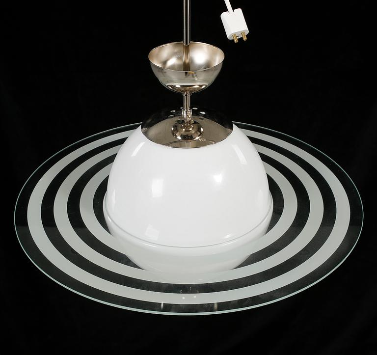 TAKLAMPA, Saturnusmodell, 1900-talets andra hälft. Höjd ca 45 cm.