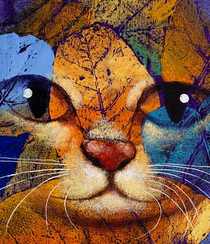 Michael Qvarsebo, "Kamouflerad katt" (Camouflaged Cat).
