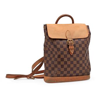758. LOUIS VUITTON, a Damier Ebene canvas "Soho" backpack, limited edition.