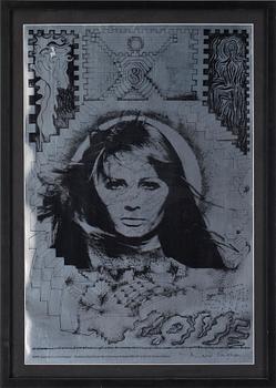 DAVID VAUGHAN, screentryck på silverfärgat papper, tryckt av Big O Posters Ltd, signerad.