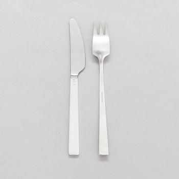 Bertel Gardberg, bestickuppsättning, 12 delar,  silver (916), "Birgitta", Hopeatehdas oy, Helsingfors 1960-66.