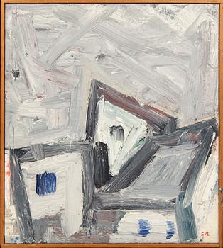 Eve Eriksson, oil on panel, signed and dated a tergo 1967.