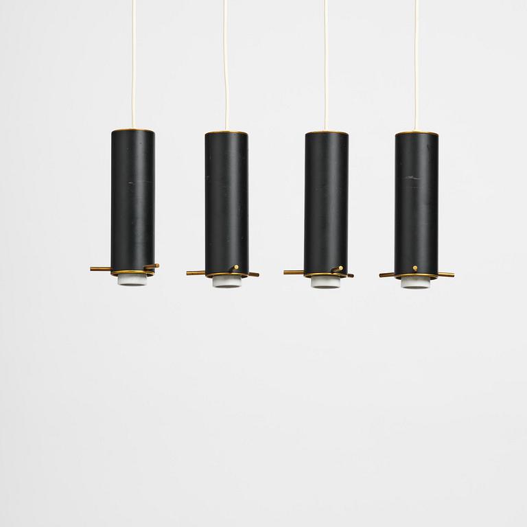 Alvar Aalto, taklampor, fyra stycken, "Hand Grenade" modell "A110", Arnold Wiigs Fabrikker, Norge, 1960-tal.