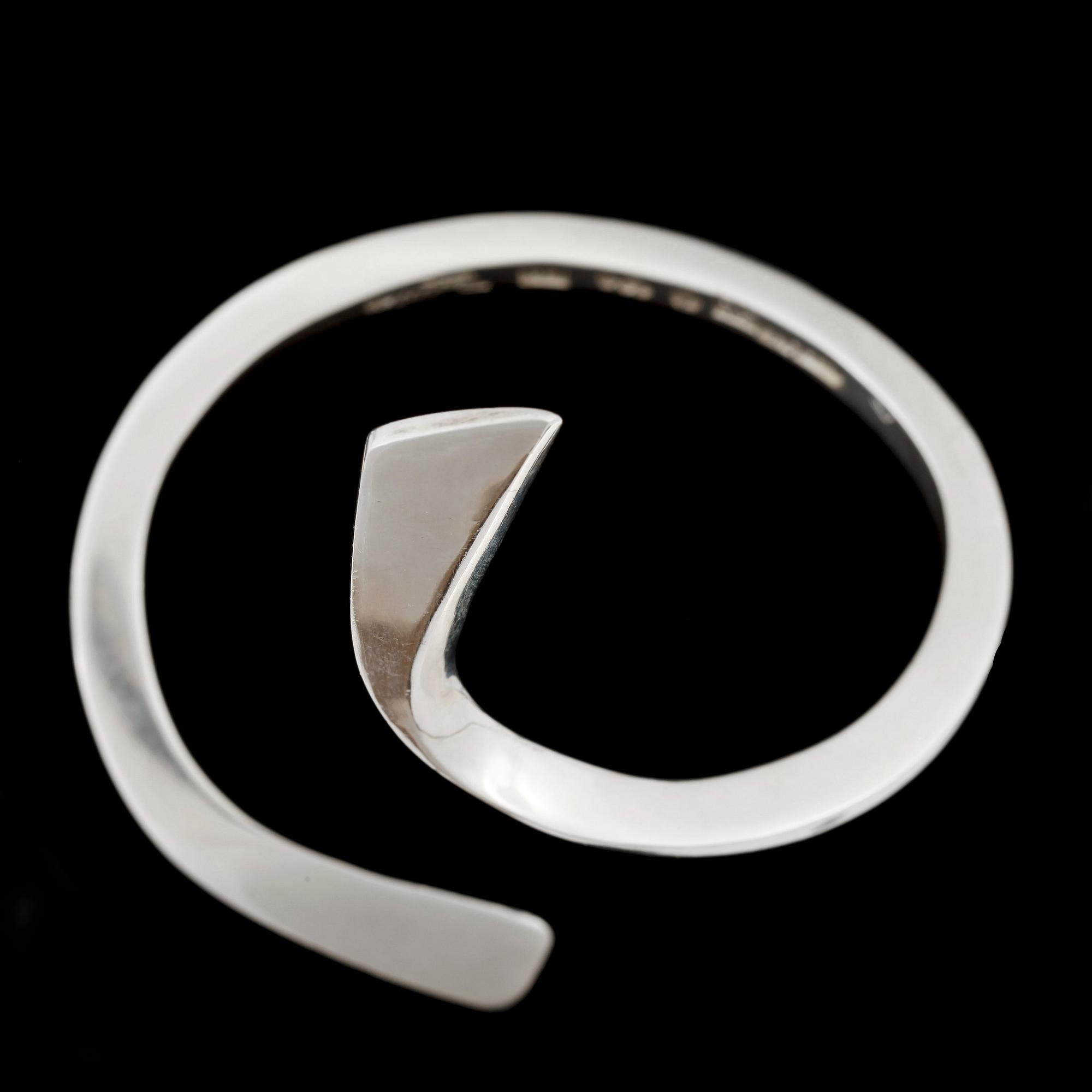 ARMBAND, silver, Ray Urban, Stockholm, 1967. Vikt 48 cm.