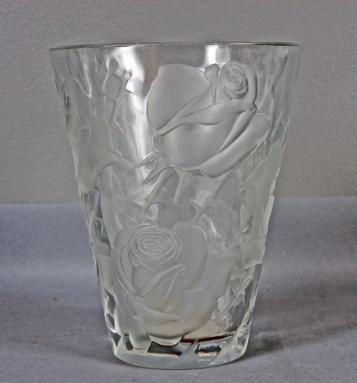 VAS, glas, Lalique Crystal France.