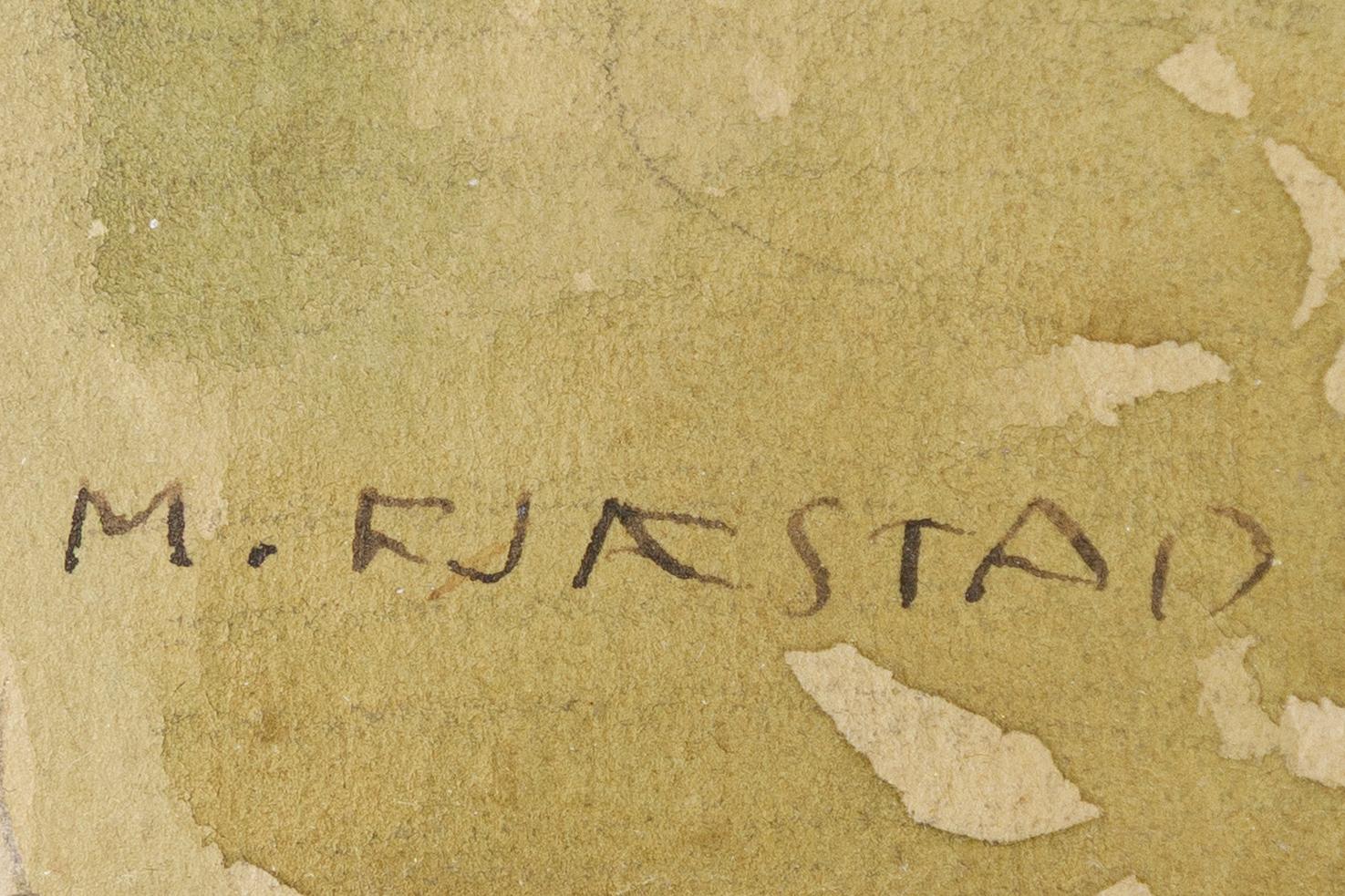 Maja Fjaestad, Portrait of Maja Hallén, née Lindström (the artist's sister).