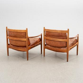 Ingemar Thillmark, armchairs, a pair, "Läckö", OPE Möbel. 1960s.