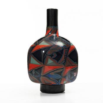Eva Englund, a 'Millefiore Röd' vase, Orrefors, 1990.