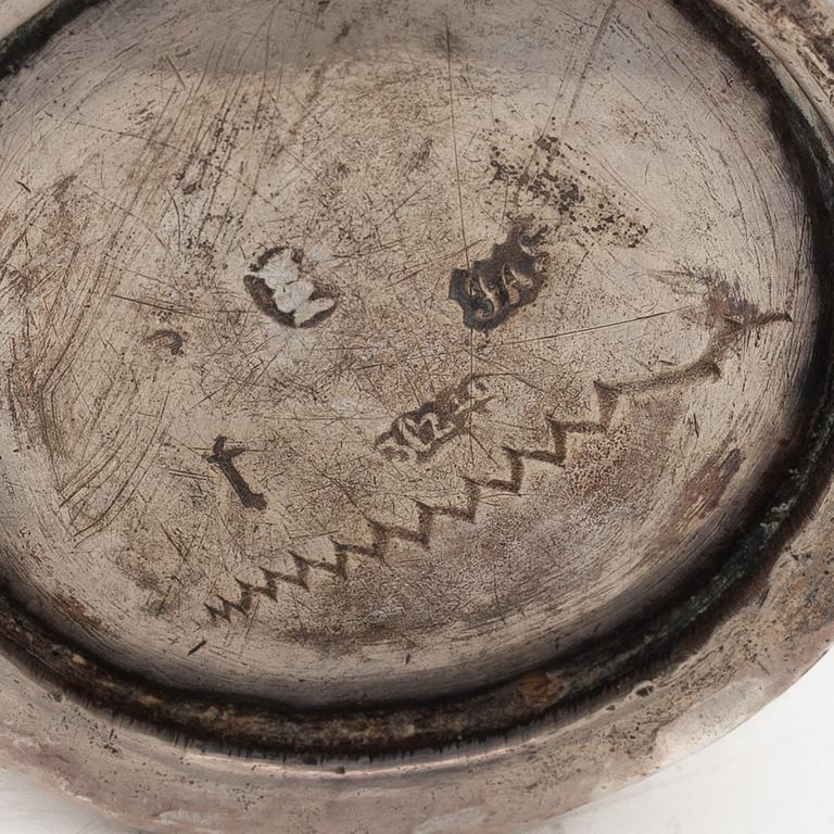 A Swedish silver beaker, mark of JA Starin, Stockholm 1746.