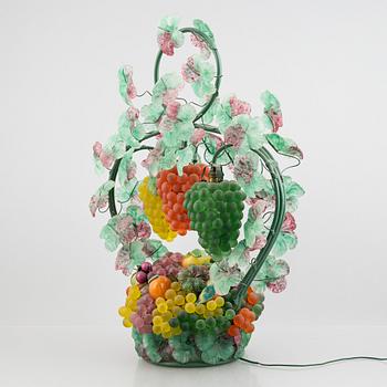 Bordslampa, glas, Murano, Italien, 1900-talets andra hälft.