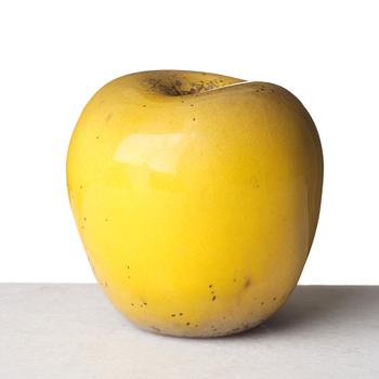 Hans Hedberg, a faience sculpture of an apple, Biot, France.