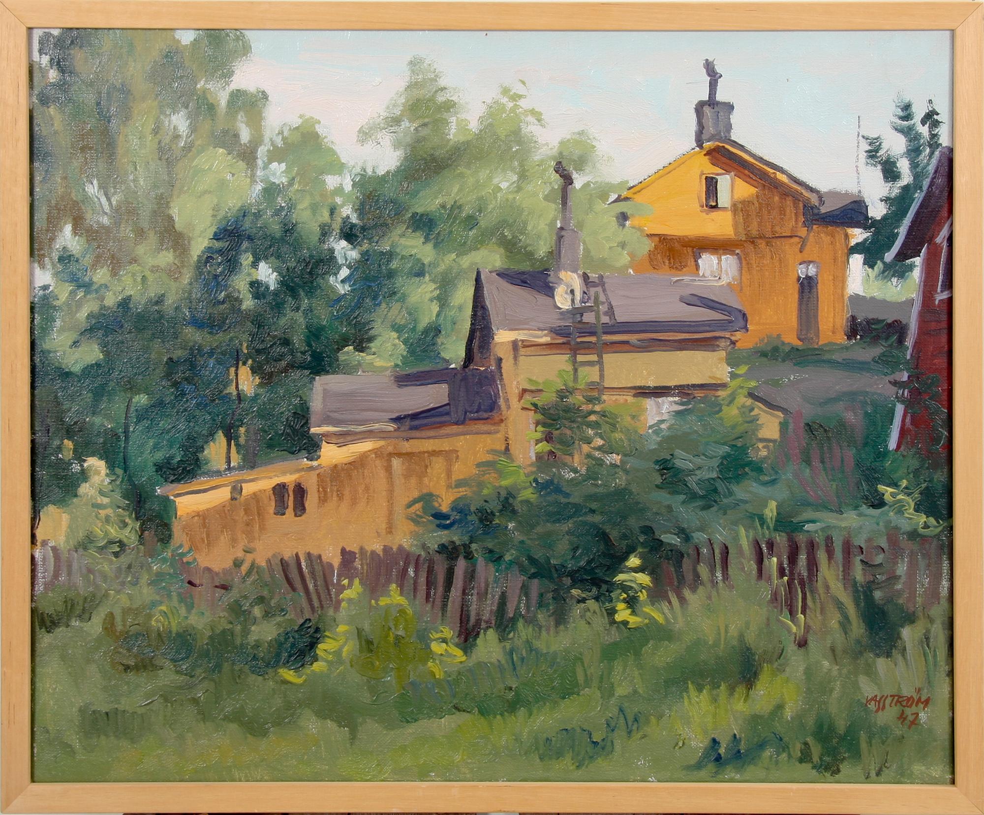 ERIC VASSTRÖM, oljor på duk, 2 st, sign o dat -47 resp -48.