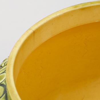 YTTERFODER, ett par, flintgods, 
Egersunds Fayancefabrik, sent 1800-tal.