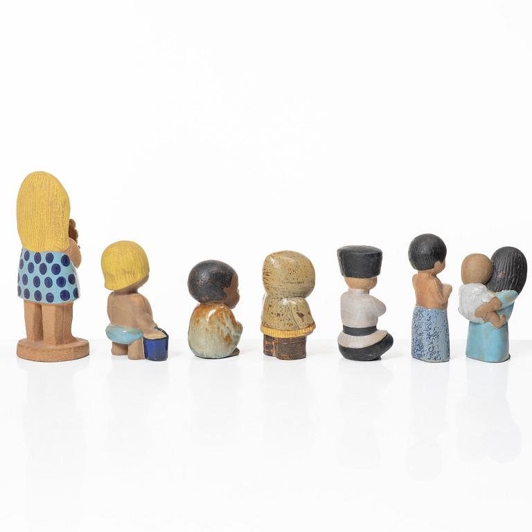 Lisa Larson, figuriner, 7 st, Gustavsberg.