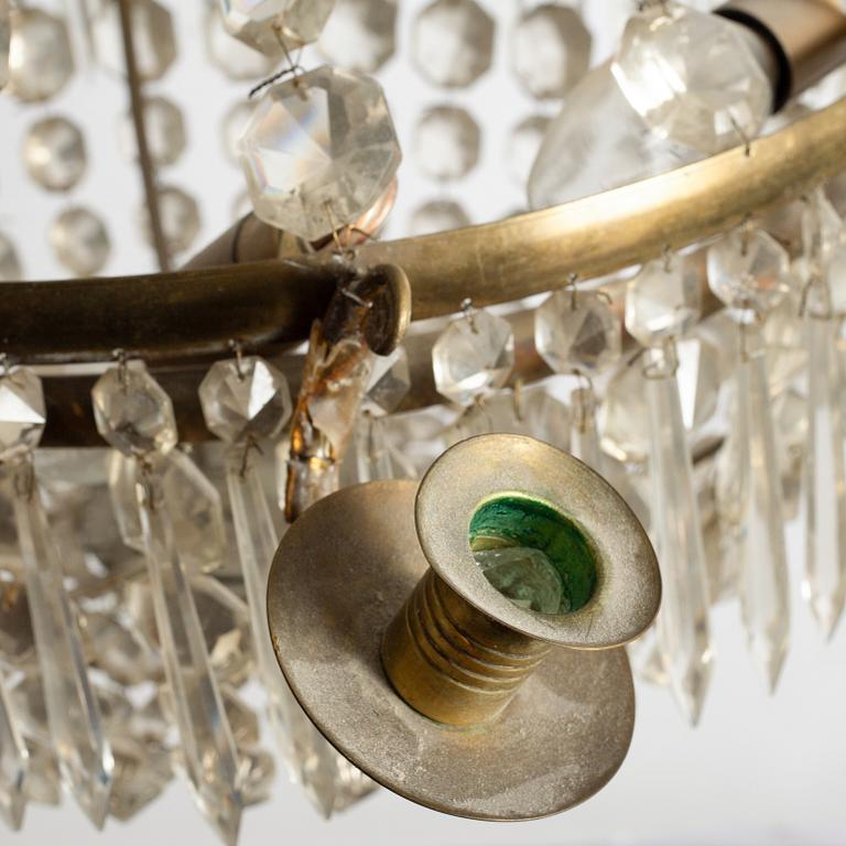 Chandelier, Empire style, mid-20th century.
