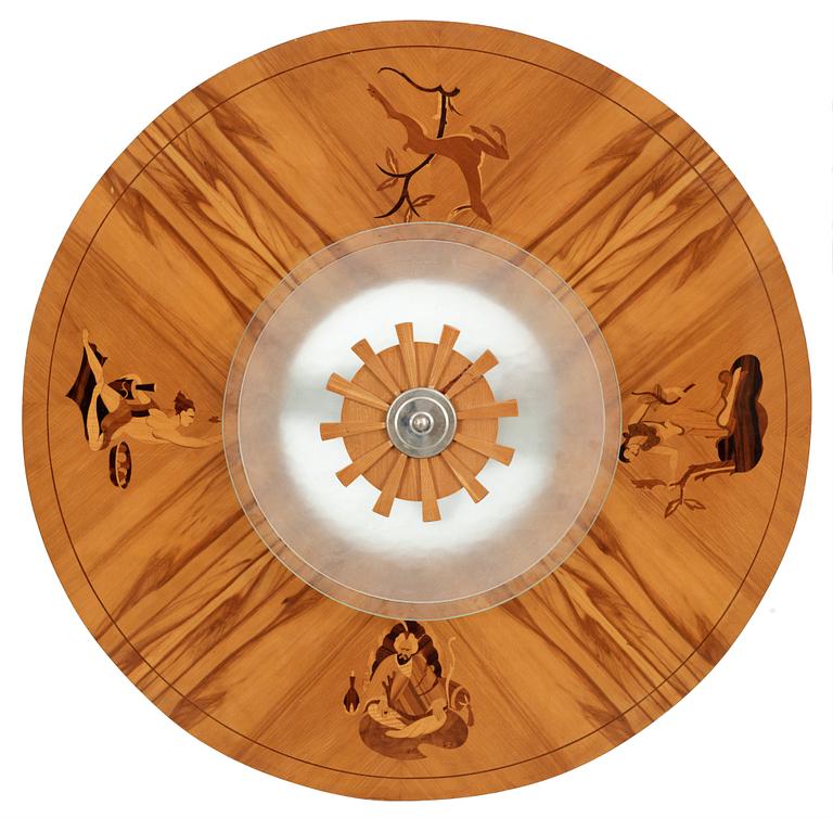 TAKPLAFOND, tillskriven Birger Ekman, Mjölby Intarsia, 1940-tal.