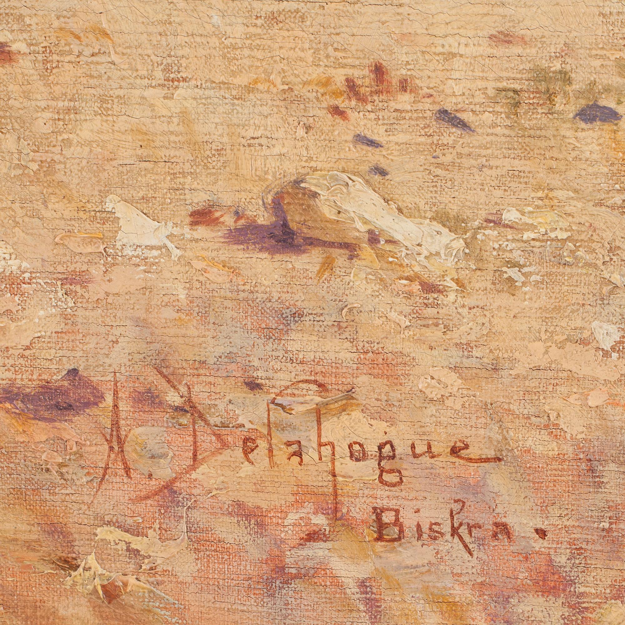 ALEXIX AUGUSTE DELAHOGUE, olja på duk, sign.