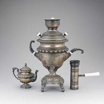 SAMOVAR, nysilver, Roman Plewkiewicz , Warsawa, Polen, omkring 1900.