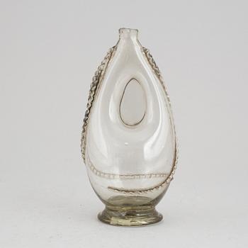 A Swedish glass bottle, 18th/19th Century.