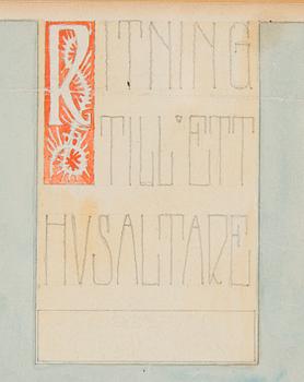 Eliel Saarinen, Skiss till Husaltare.