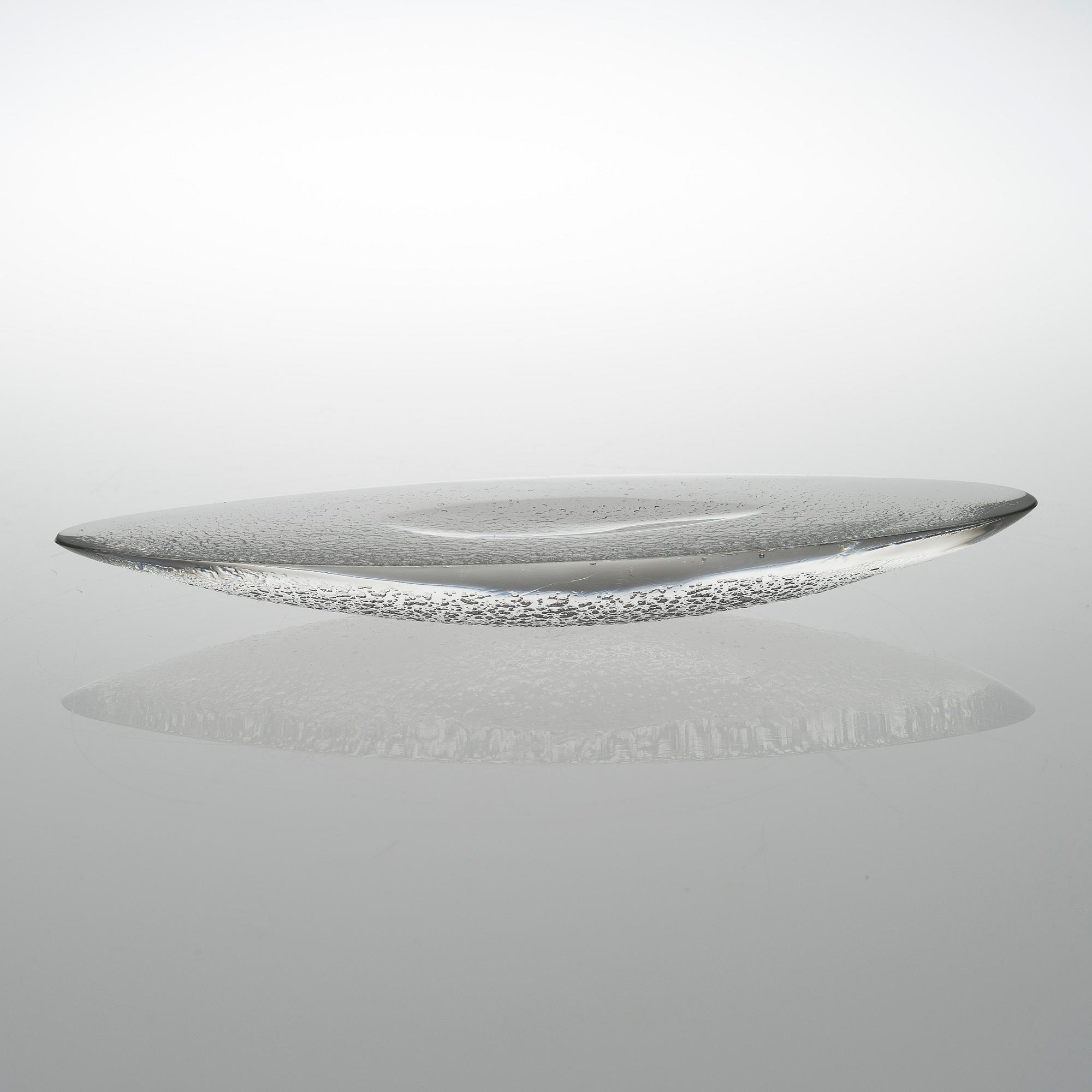 TAPIO WIRKKALA, GLASSKULPTUR. Sign. Tapio Wirkkala, Iittala -57.