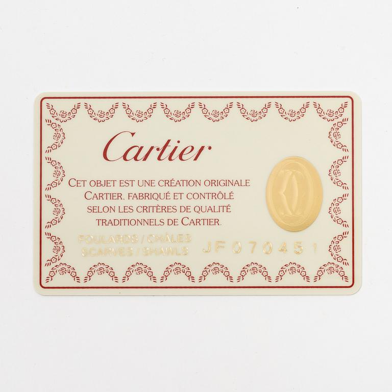 Cartier, a silk scarf.