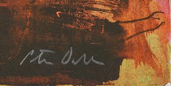 PETER DAHL, litografi, sign.