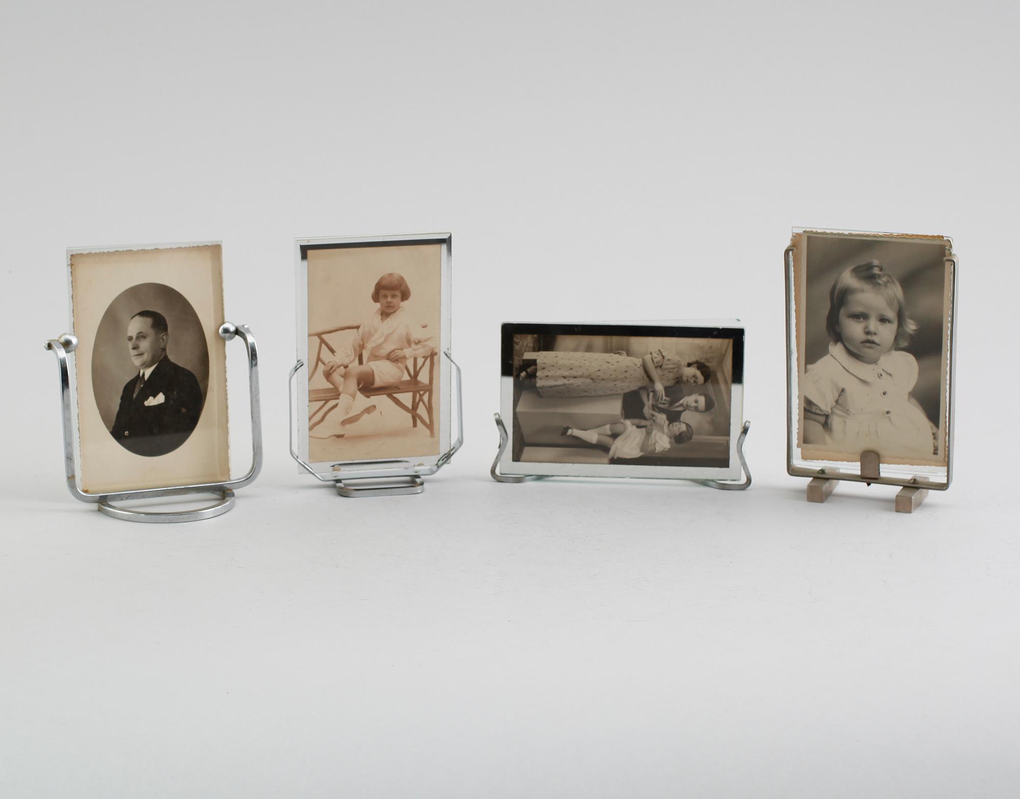 FOTOGRAFIRAMAR, 4 st, art déco, 1900-talets första hälft.