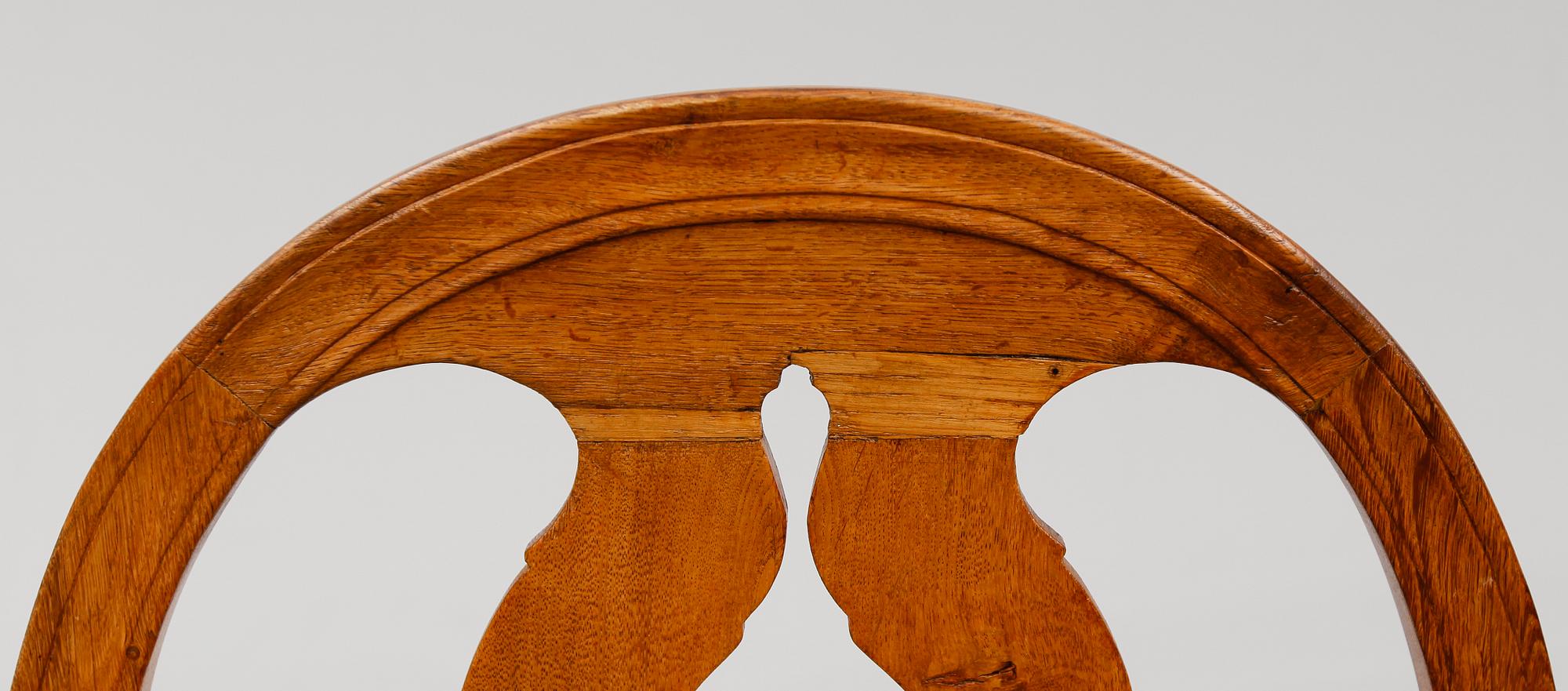 STOLAR, 5 st, gustaviansk stil, 1800-talets mitt.