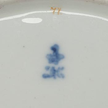 TALLRIK, Ryssland, porslin, Kejserliga porslinsfabriken, Nikolai I.