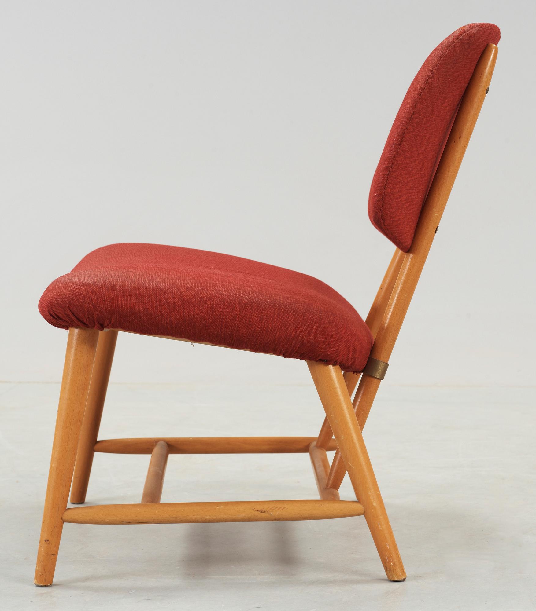 STOL, "TeVe", Alf Svensson, Ljungs Industrier, ur serien "Bra Bohag", Modellen Formgiven 1953.