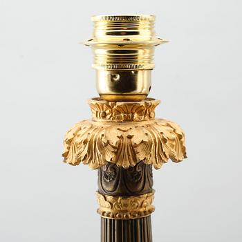BORDSLAMPOR, 1 par, senempirestil, Frankrike, 1800-tal.