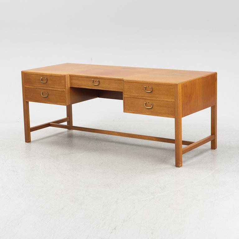 Josef Frank, a mahogany model 500/A writing desk, Svenskt Tenn, Sweden, before 1985.