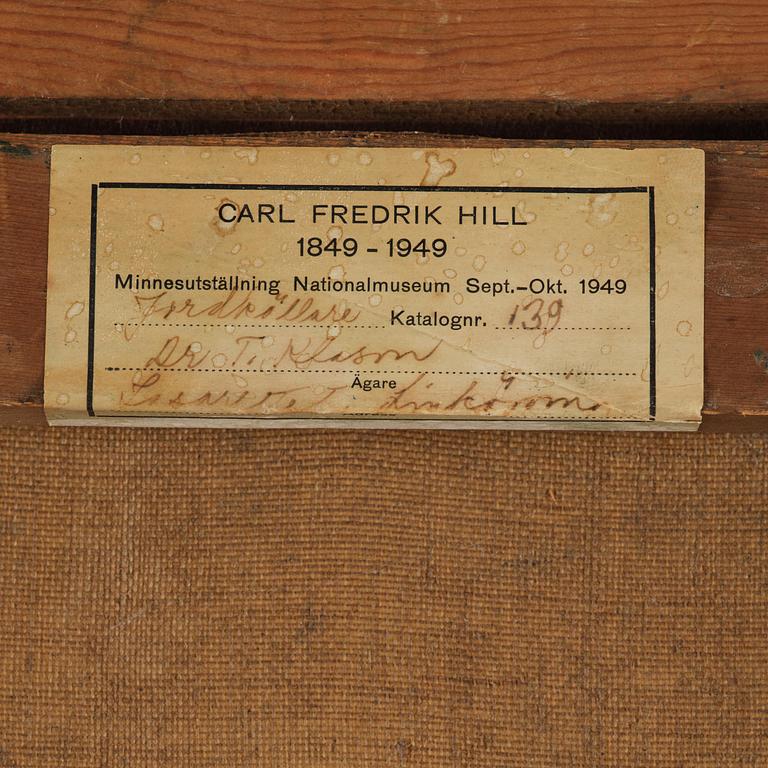 Carl Fredrik Hill, "Jordkällare med figur, Luc-sur-Mer".