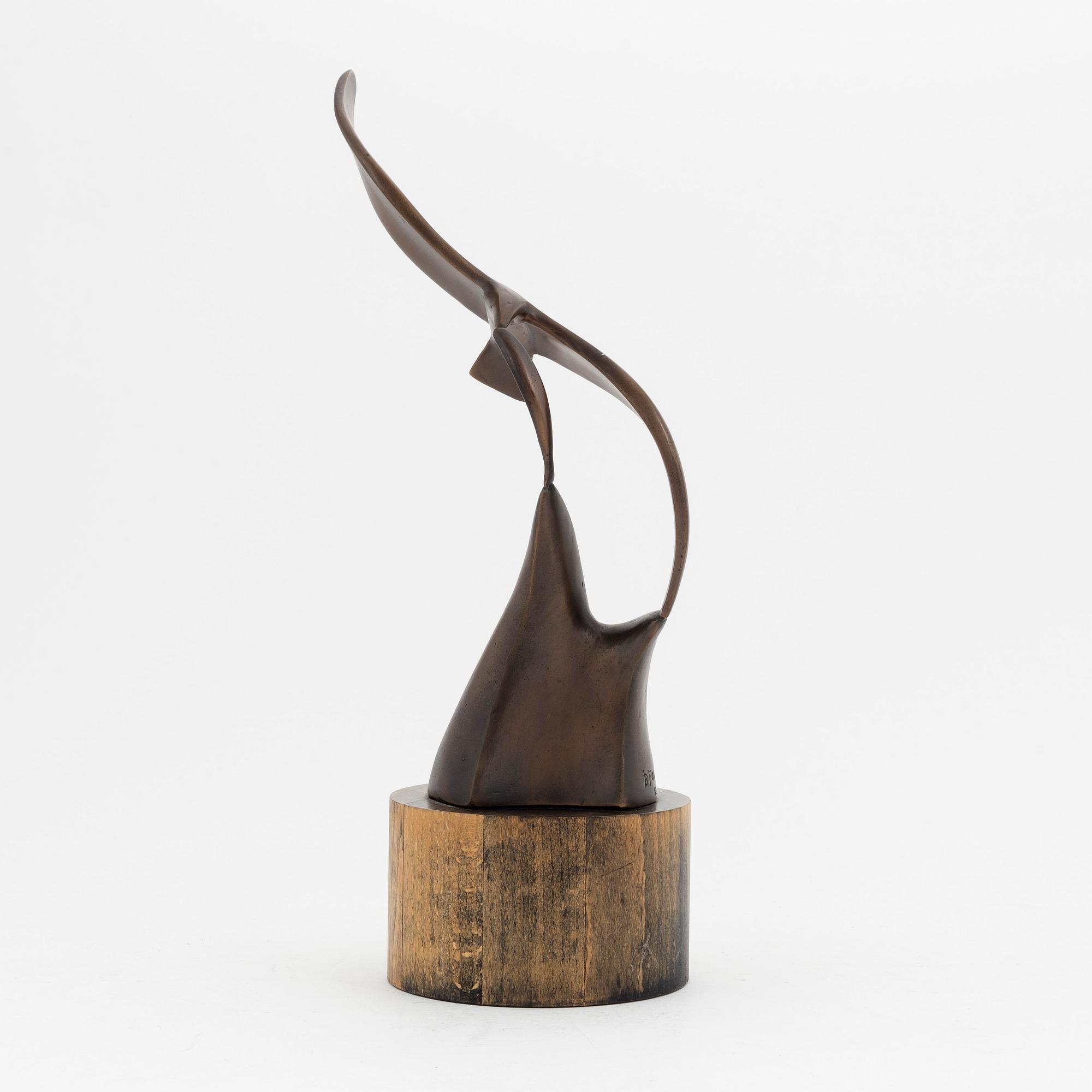Bror Forslund, skulptur, brons, signerad och numrerad No. 102.