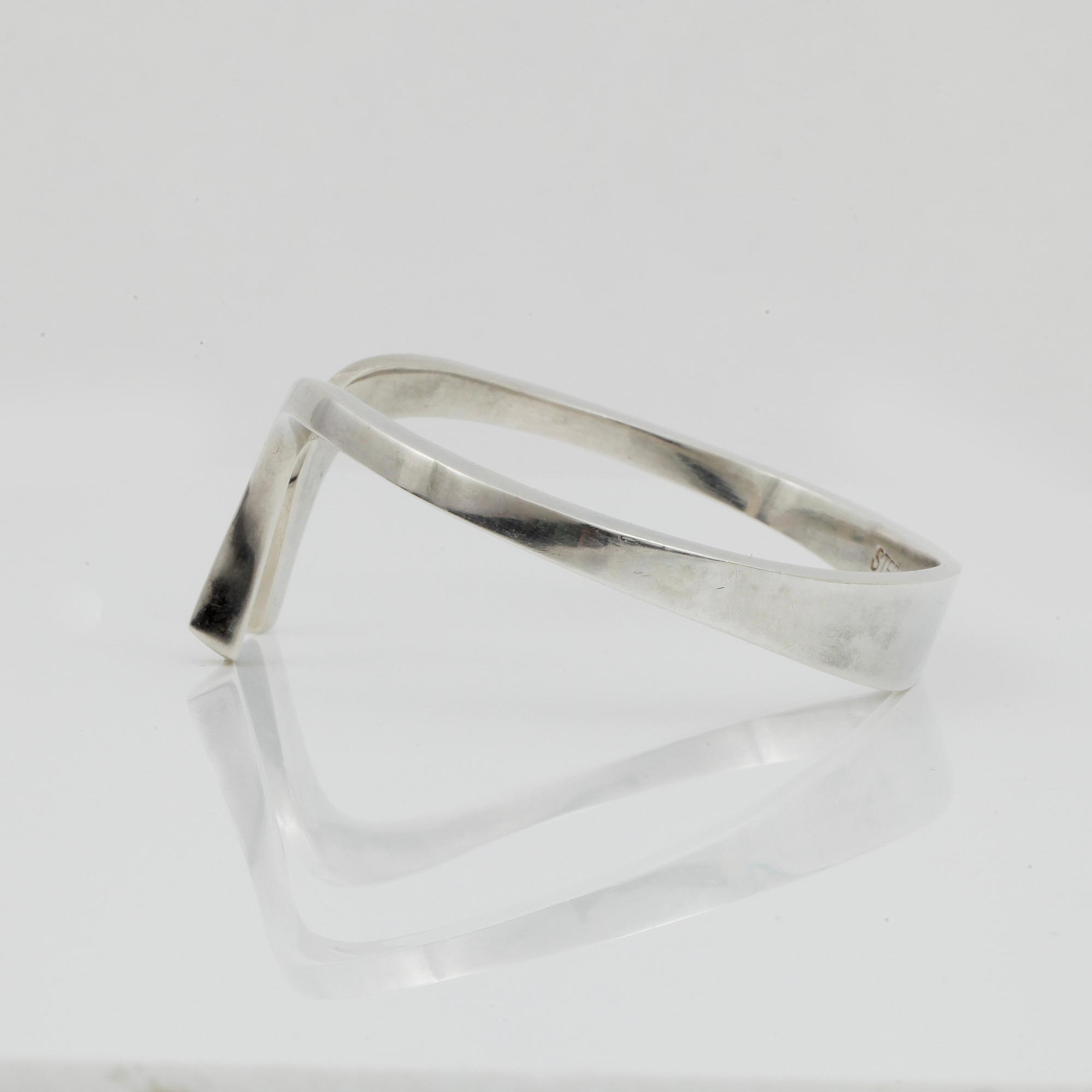 ARMBAND, sterlingsilver, Ray Urban, Stockholm 1965, vikt 50 gram.