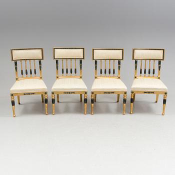 STOLAR, 4 st, Nordiska Kompaniet, empirestil, 1900-talets.