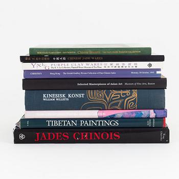 Literature on Asian Decorative Arts, with emphasis on Chinese works of art, 9 volumes.