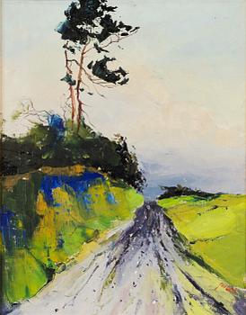 Axel Lind, Road with Solitary Pine.