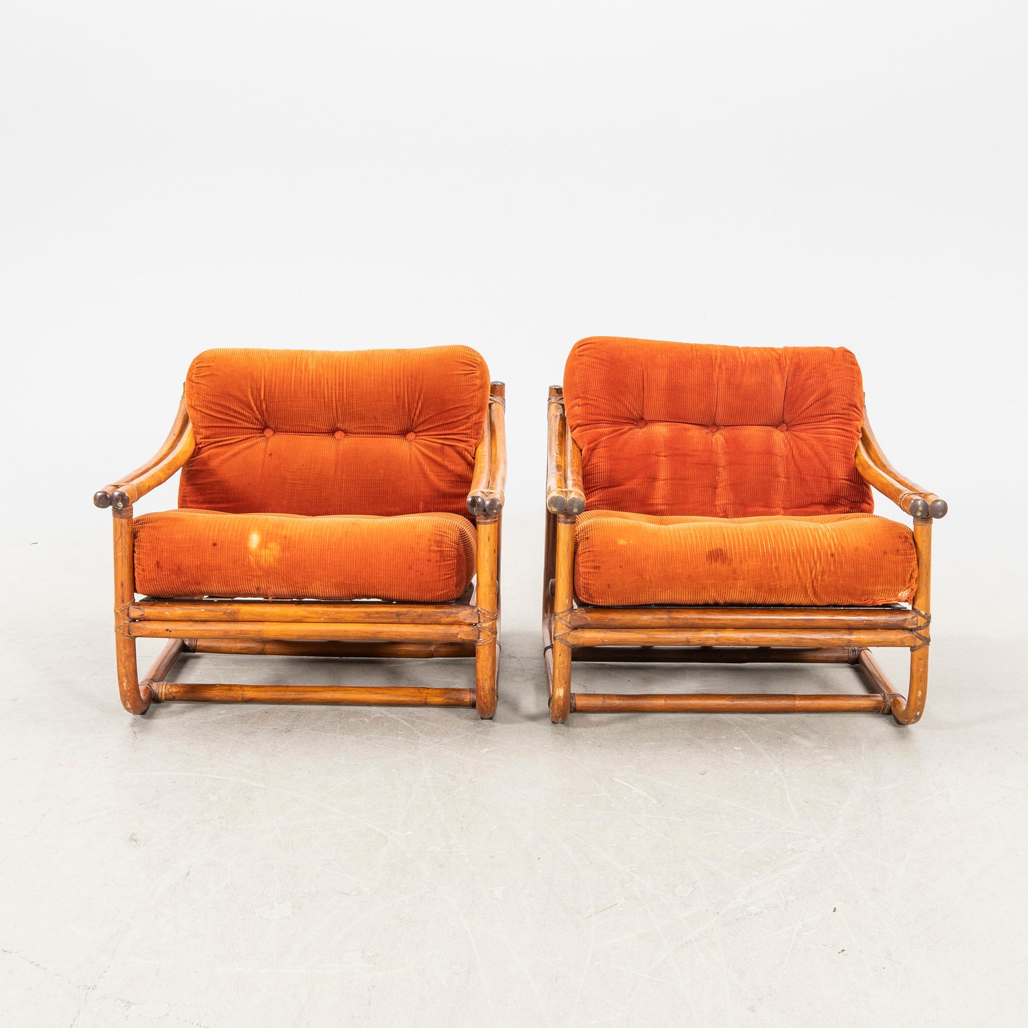 A rattan three pcs suit  second part of the 20th Century.