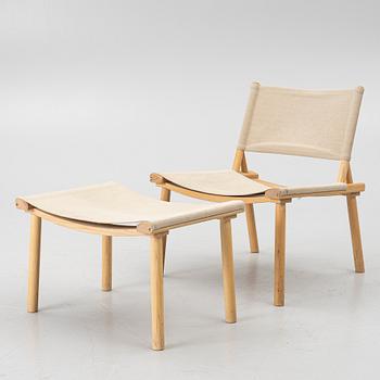 Jasper Morrison & Wataru Kumano, armchair with footstool, "December Chair" Nikari, Finland.
