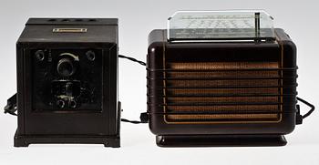 RADIO MED HÖGTALARE, 1920/30-tal. Philips BX 2720.