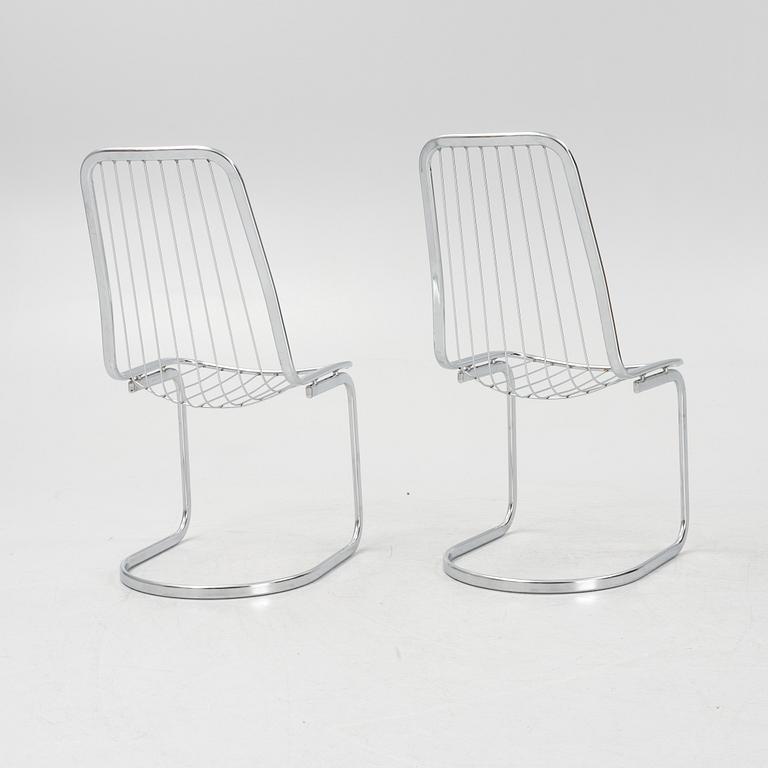 Gastone Rinaldi, a dining table and four chairs, Italy, 1960's/70's.