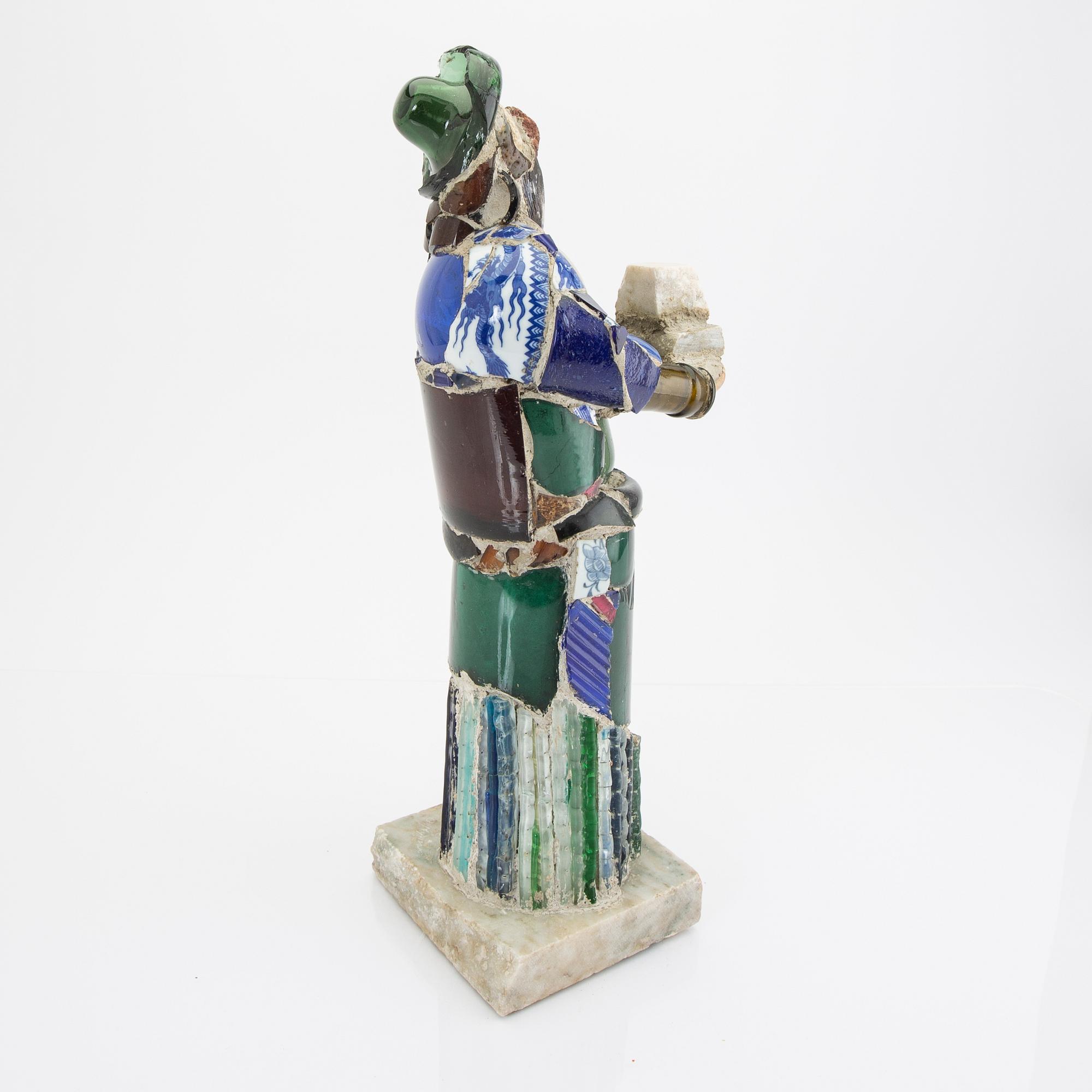Olle Nyman, skulptur, objets trouvées signerad.