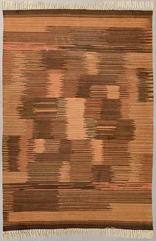 A 1930s Finnish flat weave carpet. Circa 300x200 cm.