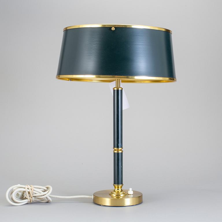 BORDSLAMPA, mässing, Boréns AB, Borås, 1900-talets andra hälft. Modell 8423.