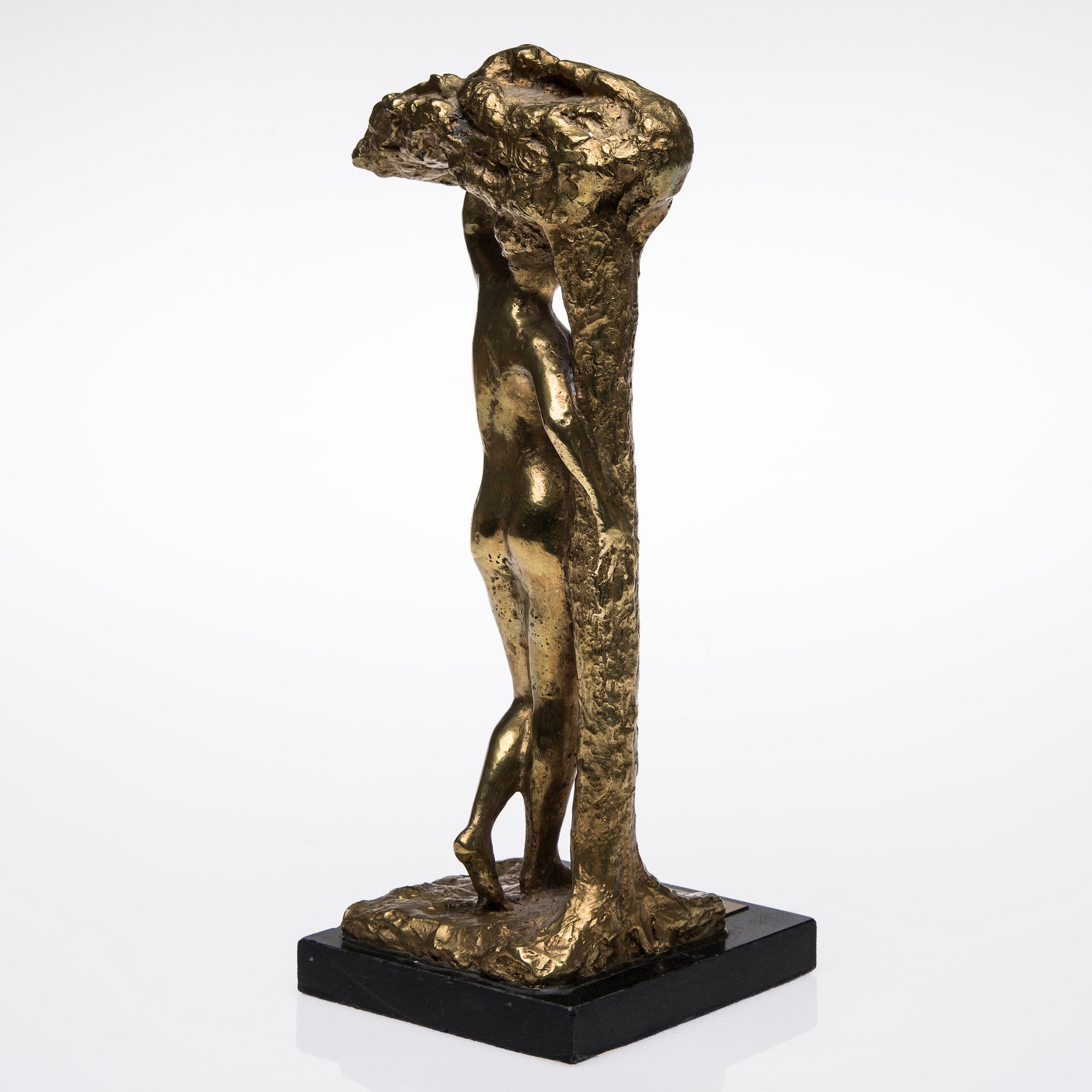 MATTI HAUPT, skulptur, brons, signerad.