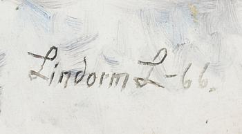 LINDORM LILJEFORS, oil on panel (masonite), signed Lindorm L and dated -66.