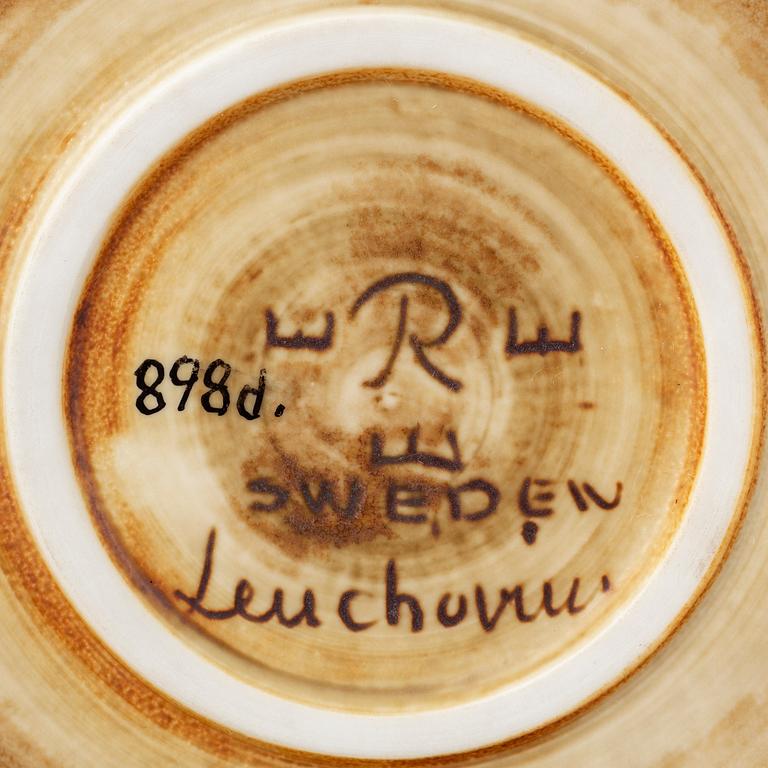 SYLVIA LEUCHOVIUS, a stonewarejar with cover, Rörstrand, Sweden, numbered 898d.