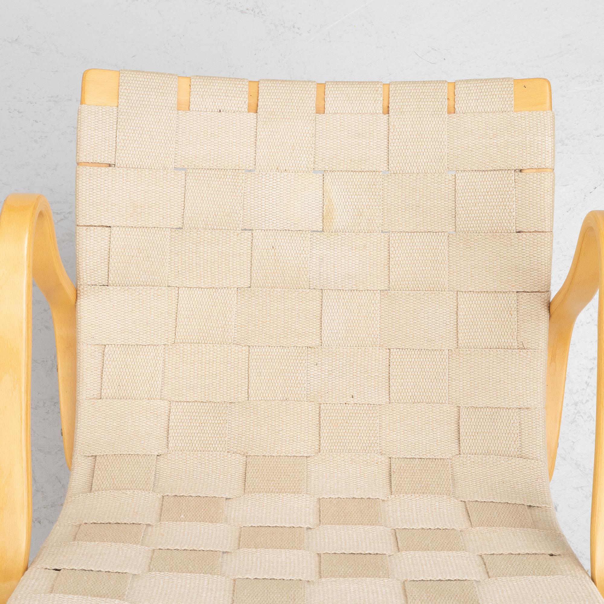 Bruno Mathsson, armchairs, 3 pcs, "Eva", Dux, late 20th century.